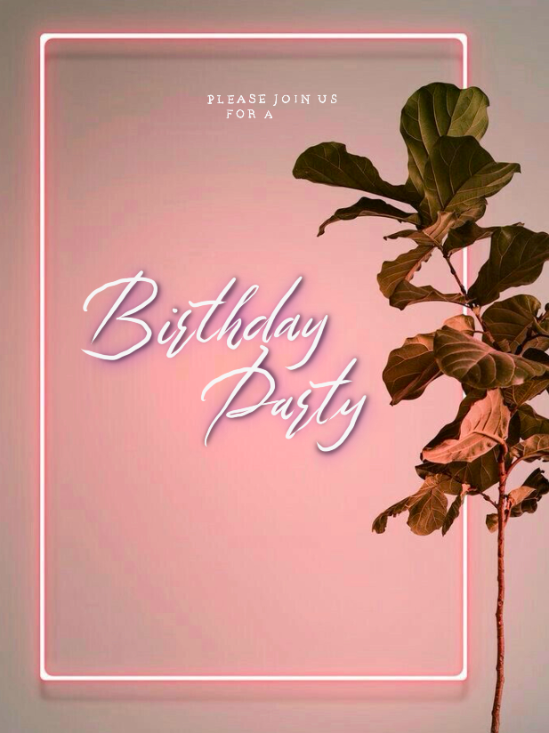 Digital Card - Birthday Party