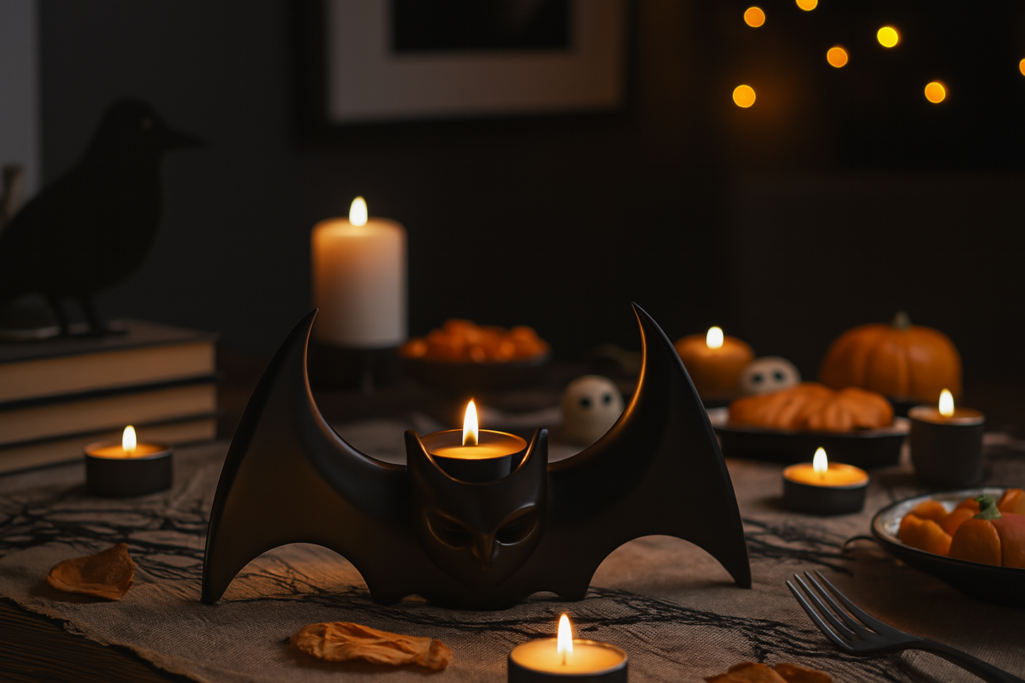 LED Tealight Bat Holder - Aesthetic