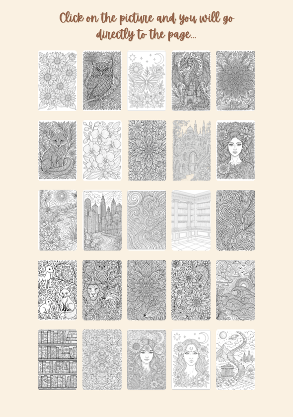 Digital Coloring Book – A Calm Escape