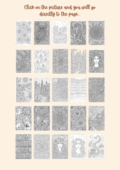 Digital Coloring Book – A Calm Escape