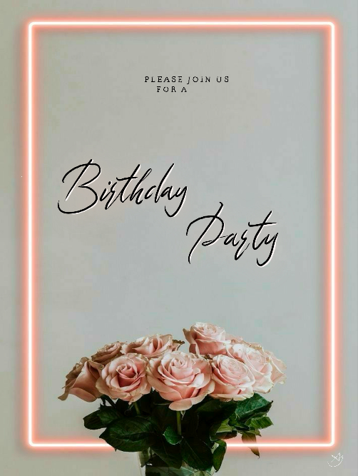 Digital Card - Birthday Party